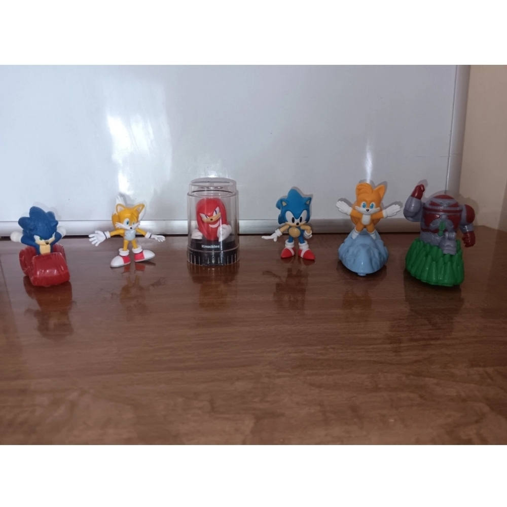Sonic the Hedgehog -3" figures Lot Of 6
